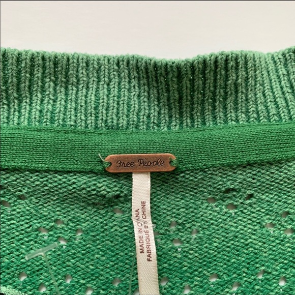 Free People Sand Castle Pointelle Knit Sweater - Picture 4 of 5